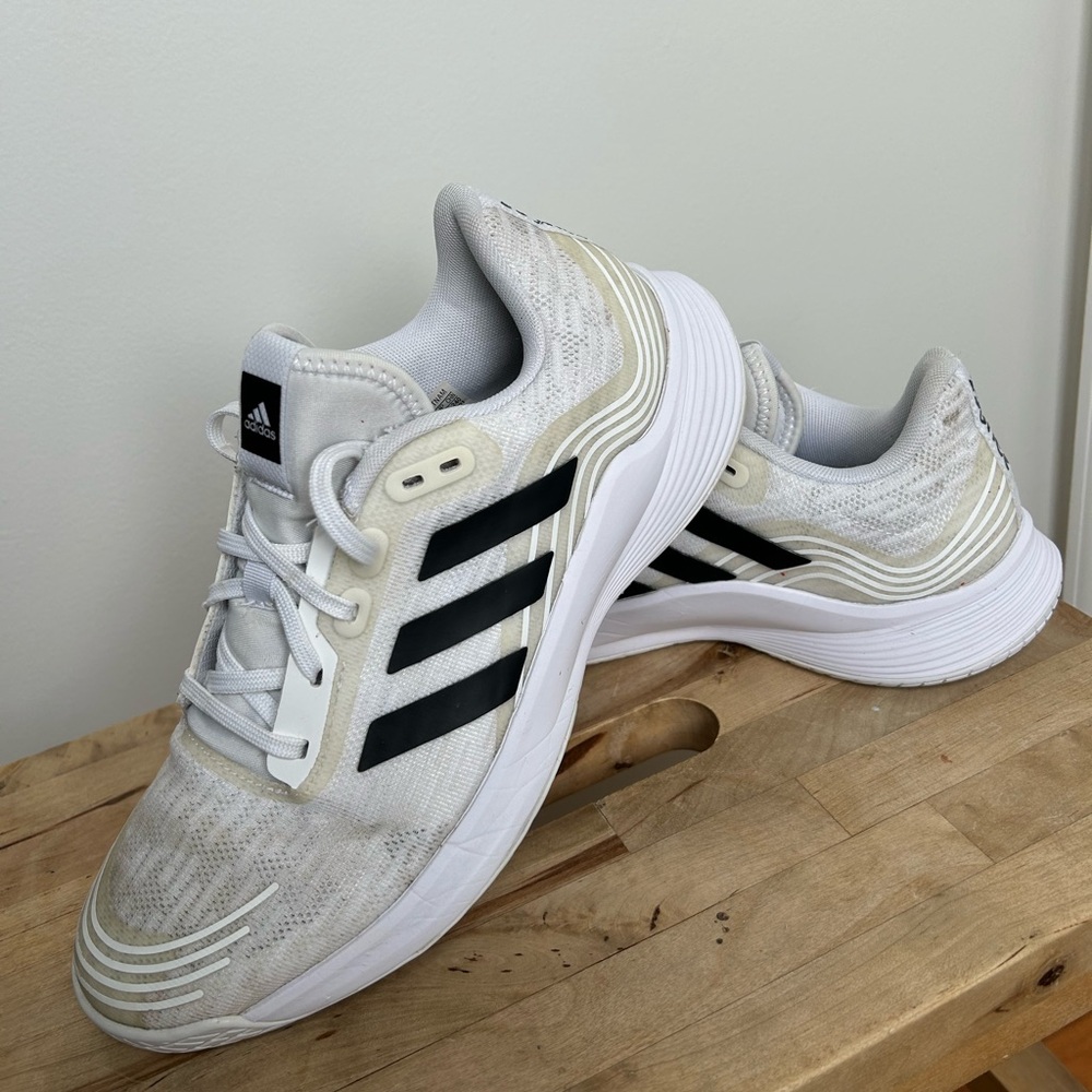 White Adidas Athlete Bounce Shoe